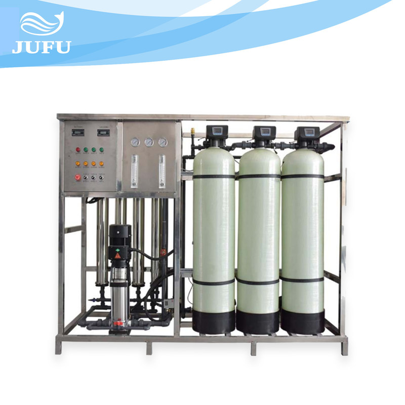 FRP Reverse Osmosis Pure Water Equipment Double Stage 1000L/H